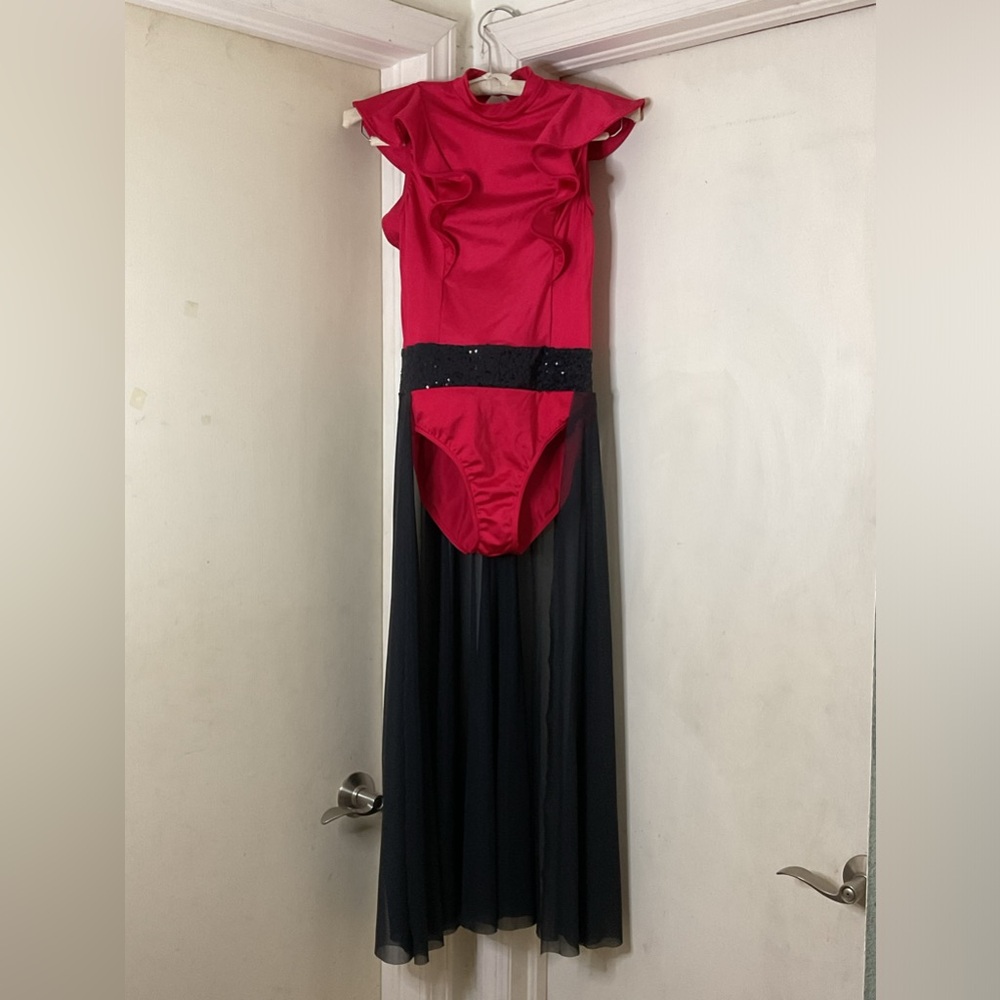 Red & Black Dance Costume